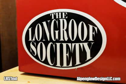 Longroof Society Sticker - Text Only - Image 2