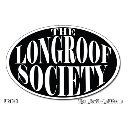 Longroof Society Sticker - Text Only