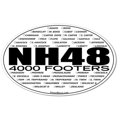 NH 48 4000 Footers Checklist Sticker - Image 2