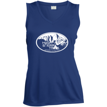 High Sierra Trail 2018 Logo - Ladies' Moisture Absorbing V-Neck - Image 5