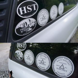CA Hiking Stickers