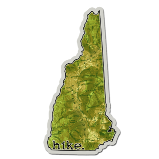 HIKE NH - hike. Sticker (New Hampshire vinyl decal)