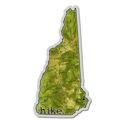 HIKE NH - hike. Sticker (New Hampshire vinyl decal)