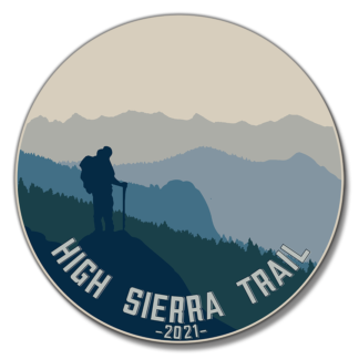 High Sierra Trail  2021 — Great Western Divide (vinyl decal)