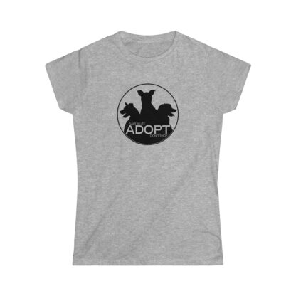ADOPT DON'T SHOP: Women's Softstyle Tee - Image 5
