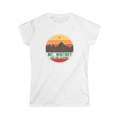 MT. WHITNEY OL' SCHOOL: Women's Softstyle Tee - Image 5
