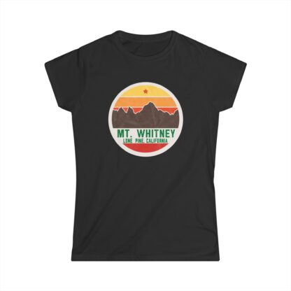 MT. WHITNEY OL' SCHOOL: Women's Softstyle Tee - Image 8